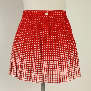 Red Pleated Tennis Skirt, Ellesse, 1980s Vintage image 5