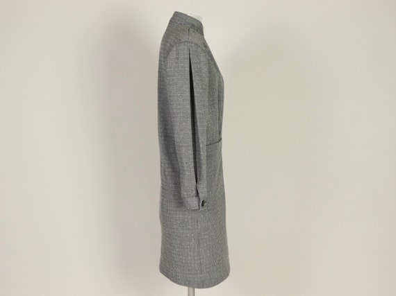 Gray Shift Dress, 1980s Vintage - image 2