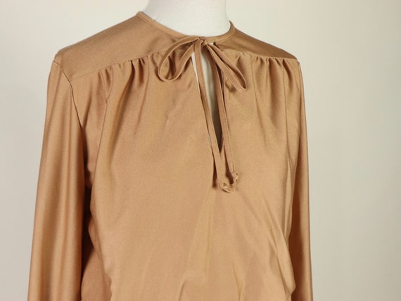 Beige Skirt And Top Set, 1970s Vintage - image 4