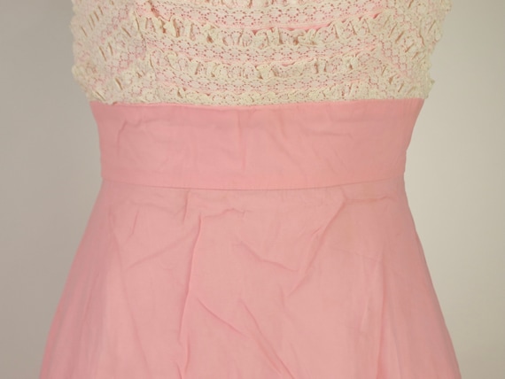 Pink Chiffon Prom Dress, 1950s Vintage - image 6