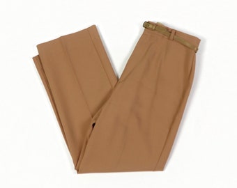 Brown Straight Leg Pants, Pant Tree, 1970s Vintage