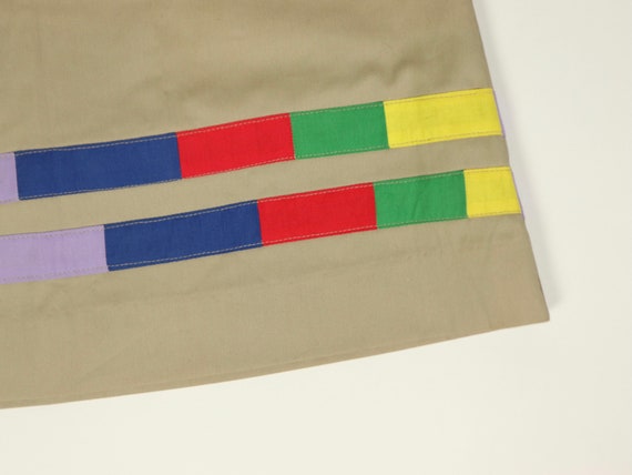 Color block Skirt, 1980s Vintage - image 3