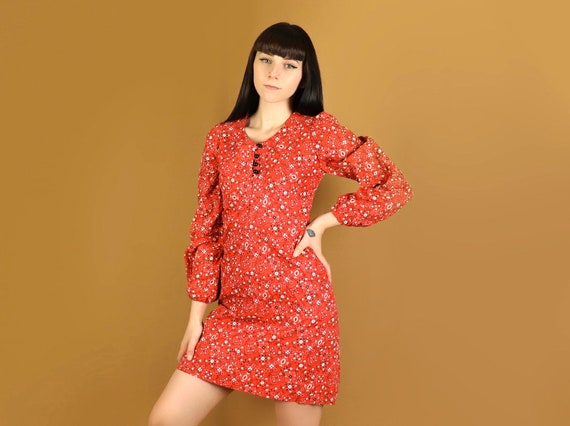 Cowgirl bandana mini dress, 1970s vintage