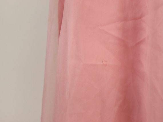 Pink Chiffon Prom Dress, 1950s Vintage - image 9