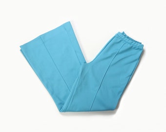 Blue flare pants, 1970s vintage