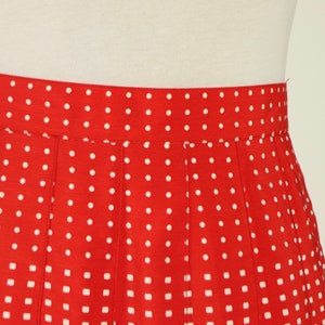 Red Pleated Tennis Skirt, Ellesse, 1980s Vintage image 3