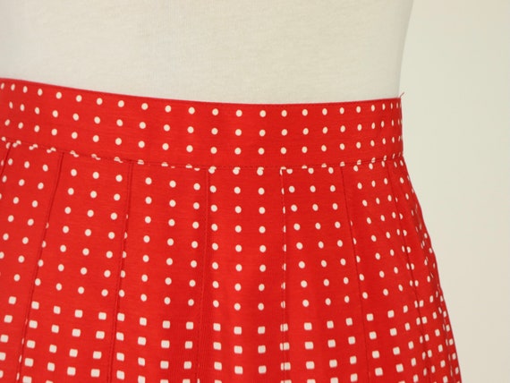 Red Pleated Tennis Skirt, Ellesse, 1980s Vintage - image 3