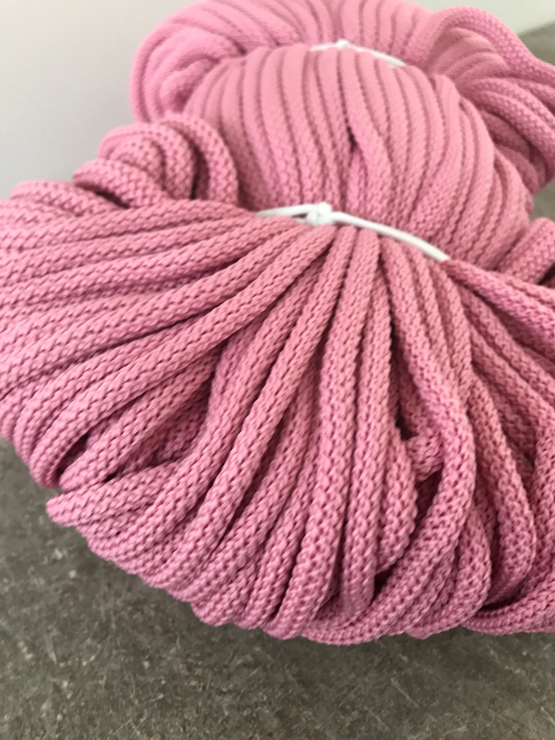 6mm Pink Macrame Rope, Macrame Cord Colors, Braided Cord, Macrame ...