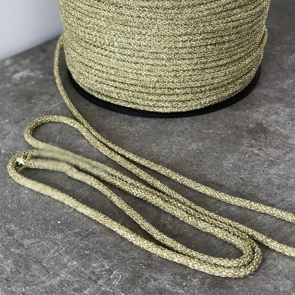 Lurex gold cord, lurex rope,6mm rope craft,  macrame lurex cord, gold cord lurex, macrame lurex cord, cord macrame, cord rope, macrame rope