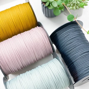 Macrame cord 5mm/3mm macrame rope, macrame supplies, macrame string, chunky yarn, yarn cord, macrame yarn, craft cord, 5mm macrame rope