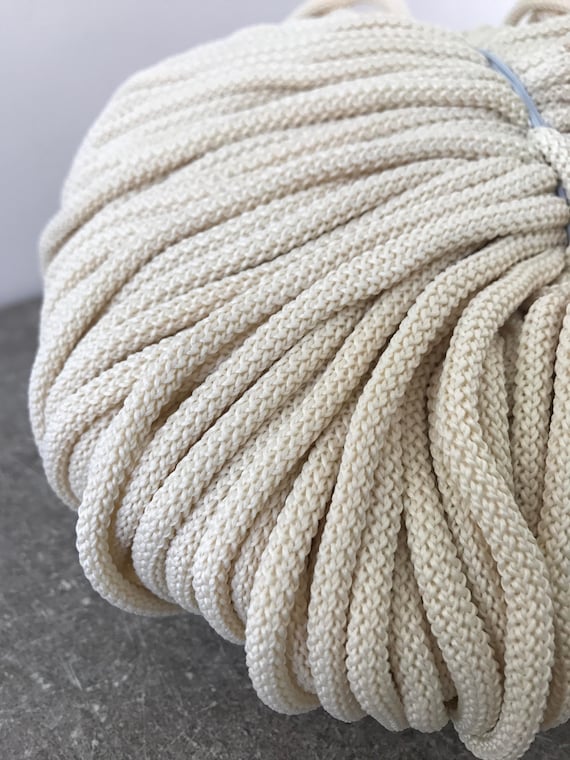 Cream Braided Rope Macrame Rope Polyester Rope Rope Etsy
