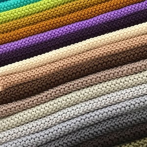 6mm macramé cord, macramé rope, polyester braid cord, knitted cord, crocheted, knot cord, cord bracelet, bead cord, textile rope, macramé image 1