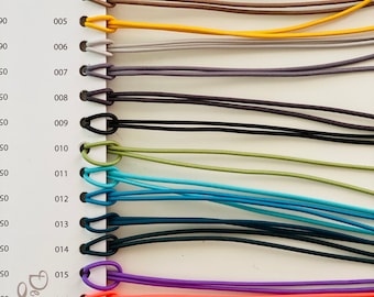 Cordón elástico de colores de 1,5 mm / Fabricación de joyas, manualidades DIY