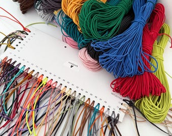 Cordón elástico de nailon de 2 mm para pulseras, bisutería y manualidades (fabricado en la UE)