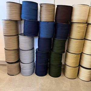 Cuerda de macramé de poliéster de colores: cordón de poliéster de 5-6 mm fabricado en la UE