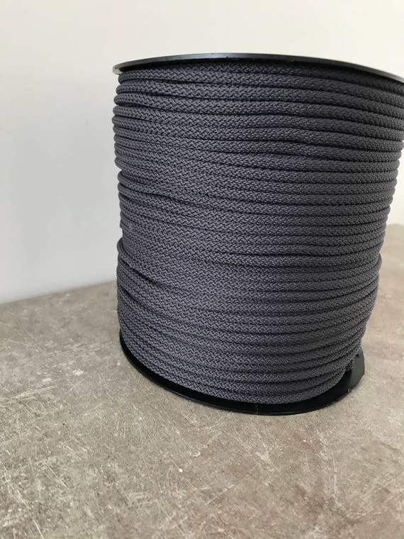 6mm Macramé Cord, Textile Braided Cord, Polyester Cord, Soft Rope Knitting,  Crochet Cord, Macramé Rope, Chunky Yarn, Gray Cord -  Hong Kong