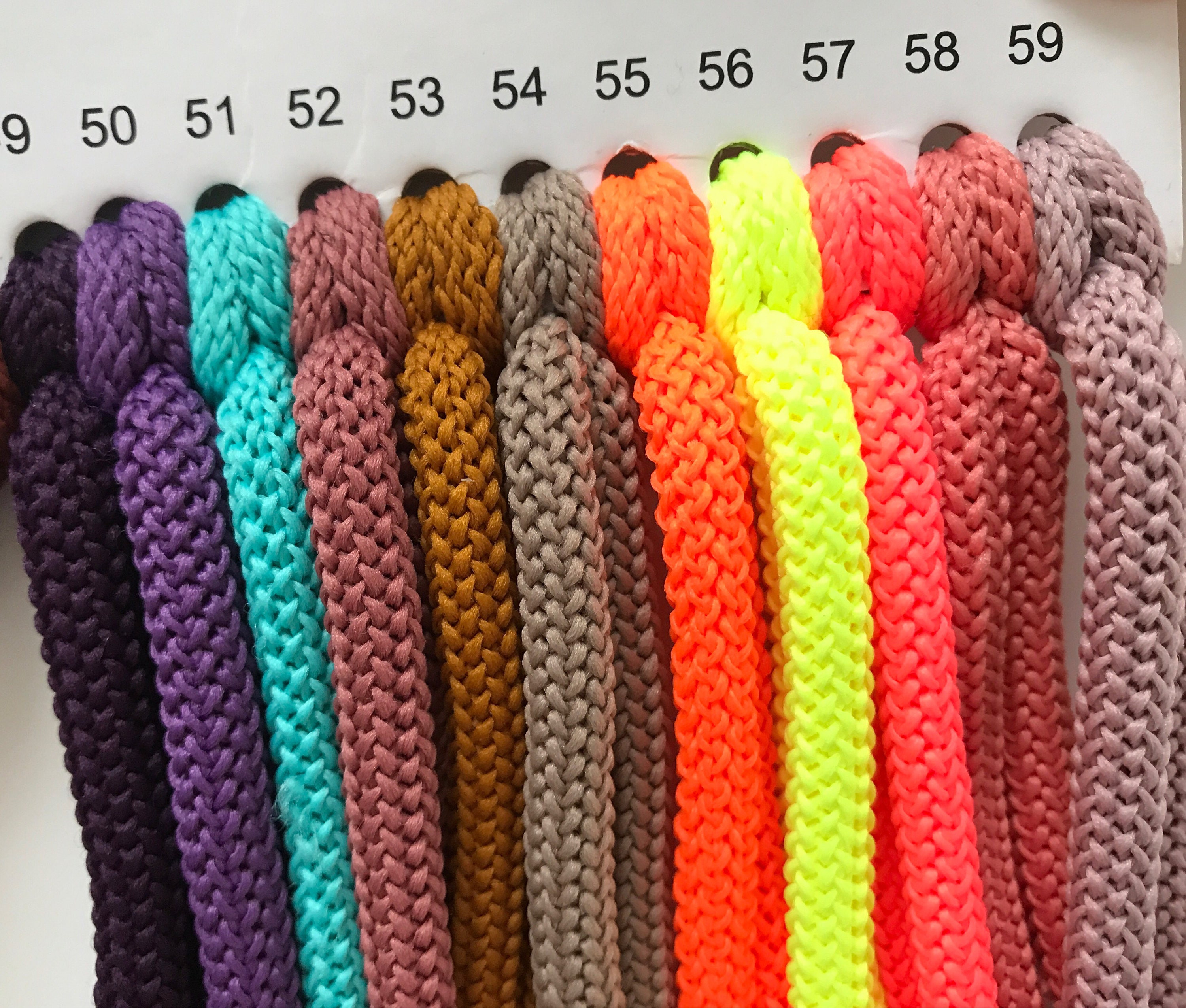 Polyester Rope, Colored Rope 6mm, Soft Cord Macrame, Strong Cord