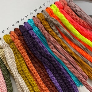 Polyester rope, colored Rope 6mm, soft cord Macrame, strong cord, crochet yarn, Polyester rope, Nylon colored cord, Craft cotton rope image 3