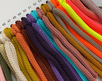 Cuerda de poliéster, Cuerda de colores 6mm, Cordón blando Macramé, Cuerda fuerte, Hilo de ganchillo, Cuerda de poliéster, Cuerda de nailon de colores, Cuerda artesanal.