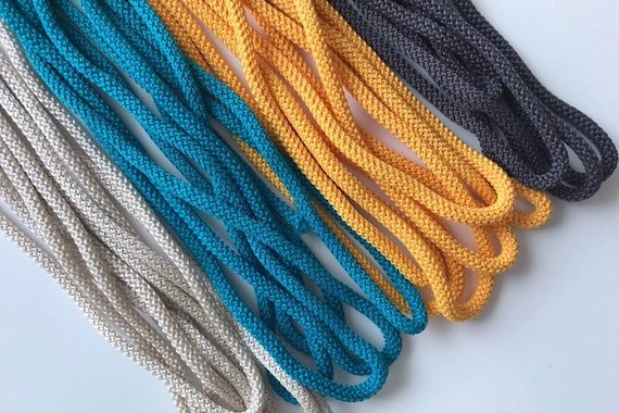 Polyester Rope, Colored Rope 6mm, Soft Cord Macrame, Strong Cord