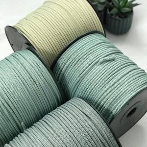 6 mm polyester macrame yard,  Polyester Thread,  Polyester yarn for DIY project, crochet cord, Crochet materials