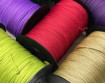 3mm Macrame Cord: Polyester Rope for Knitting, Crochet