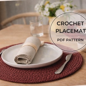 Crochet Placemat Pattern: Easy Round Table Decor (PDF Download)