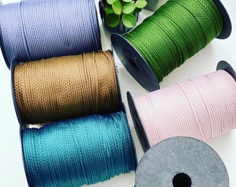 3mm Polyester Macrame Rope: Knitting & Crochet Cord for bags and home decor