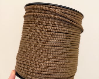 Cordón de macramé de poliéster de 6 mm: cuerda textil trenzada para bolsos, cestas y tejidos de crochet.