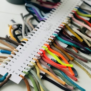Macrame koord, voorbeeldkaartenset, macrame voorbeeldkaart