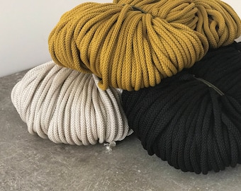Macrame cord 6mm, bulk rope, weaving cord, crochet bag, diy craft, crochet cord, knitting rope, polyester rope, crochet rope, crochet yarn