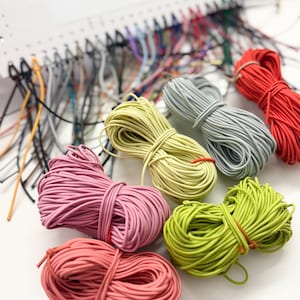 2mm Stretch Cord for Jewelry Making, Nylon Beading String, Elastic Bracelet Cord