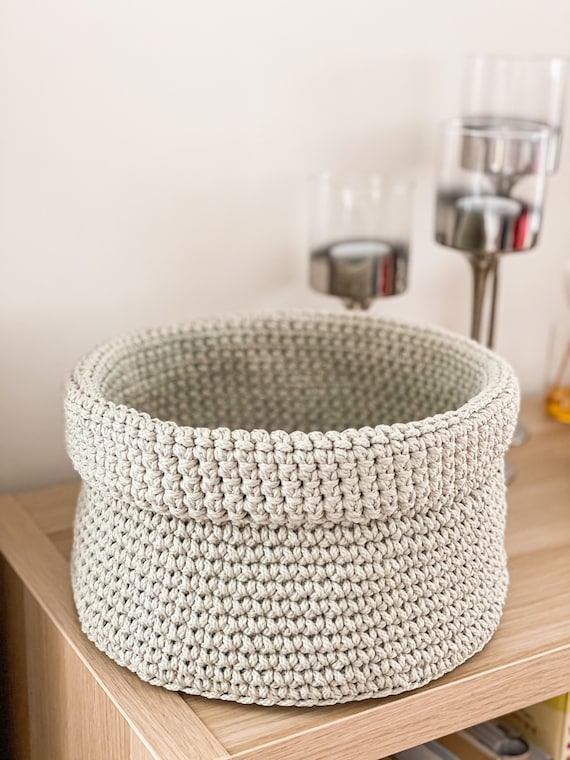 Crochet Storage Baskets, Storage Basket Set, Home Storage, Small