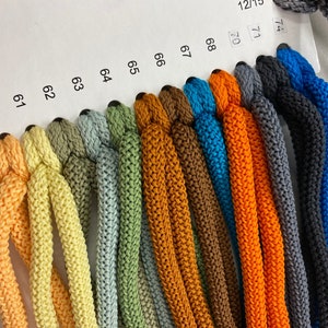 Corda in poliestere, corda colorata 6mm, cavo morbido Macrame, cavo forte, filato all'uncinetto, corda in poliestere, cavo colorato in nylon, corda artigianale immagine 2