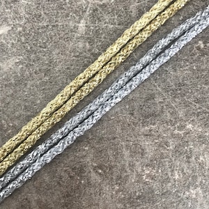 Silver lurex cord, 3mm lurex cord, macramé lurex cord, lurex string, gold cord lurex,  Metallic Silver Braided cord, lurex cord, lurex yarn