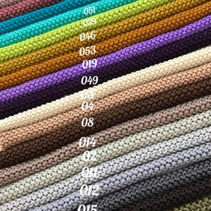 6mm macramé cord, macramé rope, polyester braid cord, knitted cord, crocheted, knot cord, cord bracelet, bead cord, textile rope, macramé image 2