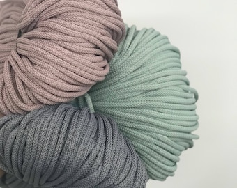 6mm Macrame Cord: 656 ft Polyester Craft Rope, Rug Yarn