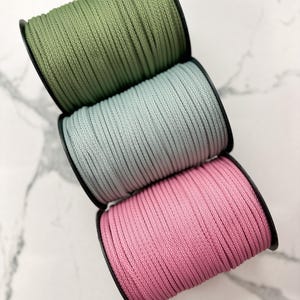 6 mm Makramee Schnur, Makramee Seil, Bastelschnur, Makramee Garn, Makramee Bedarf, dickes Makramee Garn, grobstrick Polyester Strickschnur, Polyester