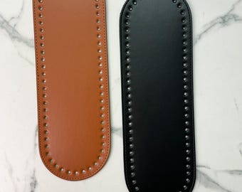 Base ovalada para bolso de piel sintética – 32 x 10 cm /