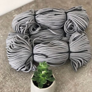 Makrameeschnur 4mm, Makrameeschnur, Makrameebedarf, Makrameeschnur, dickes Garn, Garn für Makramee, Makrameegarn, Bastelschnur, Seil