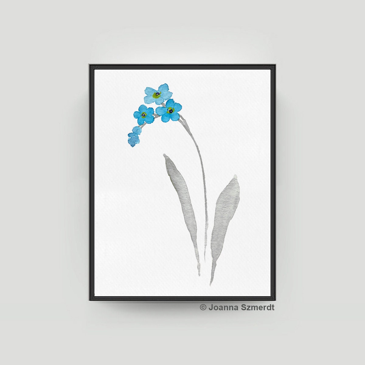 Blue Flower Drawing Forget Me Nots Part 3 Abstract Room Etsy Blue Flower Drawing Forget Me Nots Part 3 Abstract Room Etsy