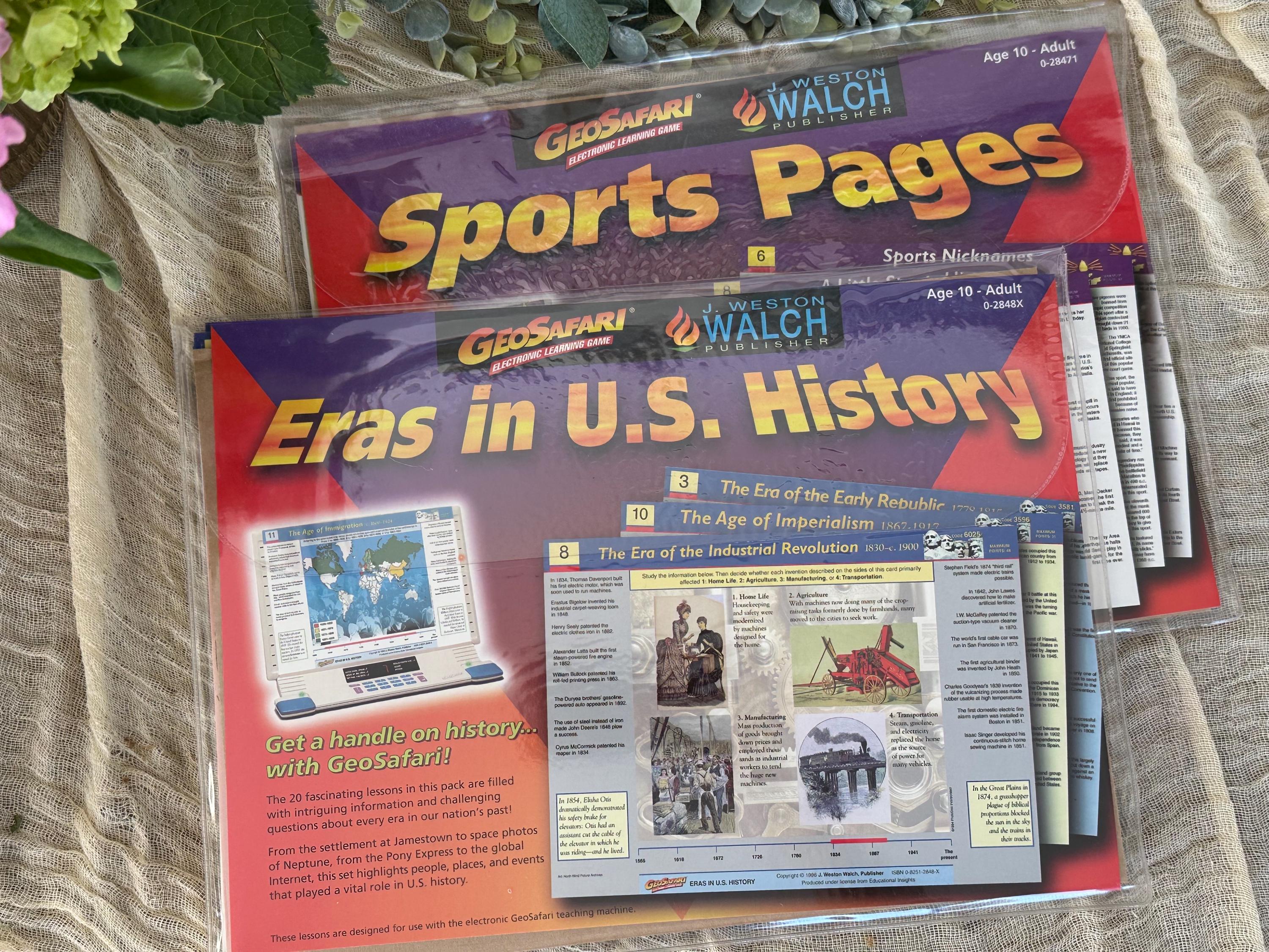 1990s Geosafari Sports Pages Eras in US History Electronic