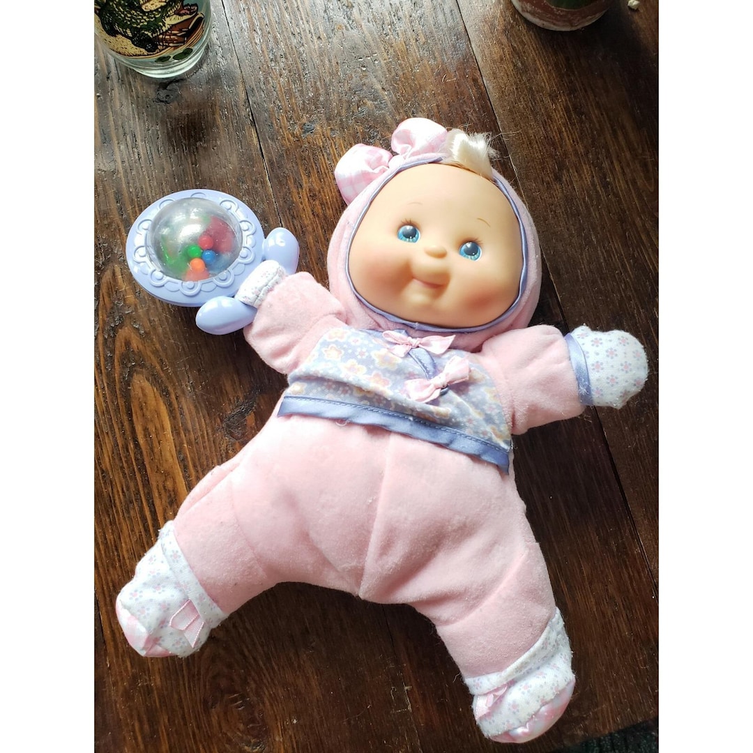 Pink Rattle Doll 2002 Brilliant Basics Soft Rattle Doll Fisher Price B0577 Toy Infant ...