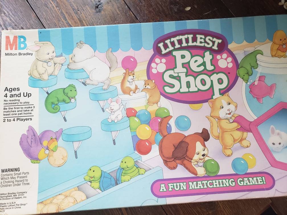 1993 replacement cards Littlest Pet Shop Board Game Milton Etsy
