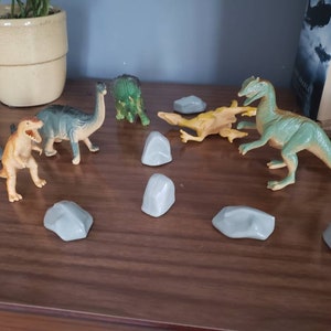 Jaren 90 4-5&quot; veel PVC-dinosaurussen speelgoed | vintage speelgoed jongen verbeeldingskracht