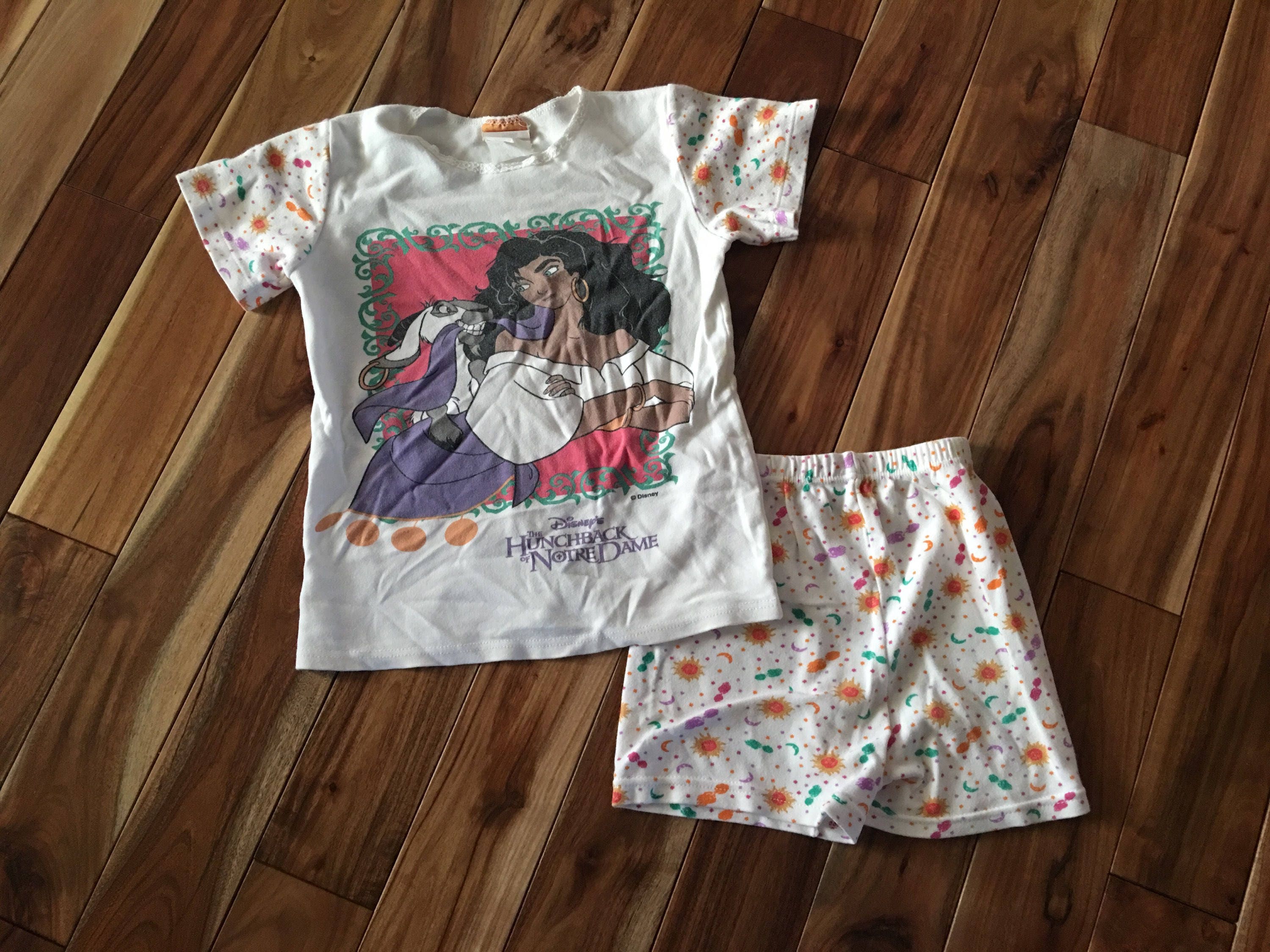 Vintage anni '90 bambini Gobbo Disney di Norte Dame onesie pigiama taglia 6 Abbigliamento Abbigliamento unisex bimbi Pigiami e vestaglie Pigiami 