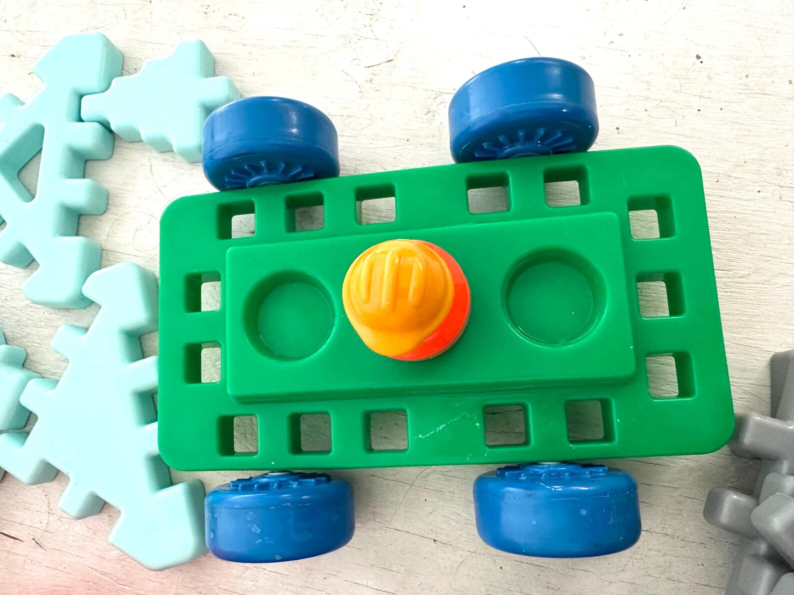 80s/90s Little Tikes Wee Waffle Building Blocks House Car Doors Windows ...