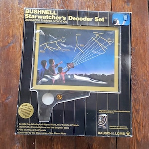 Bushnell Statwatcher's Decoder Set | vintage Bausch Lomb 18-0400 kids astronomy
