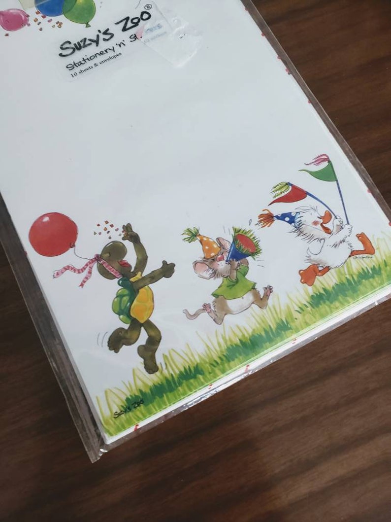 Suzy S Zoo Stationery N Stickers Party Animals Suzy Spafford 5308 Paper Party Supplies Stationery Safarni Org