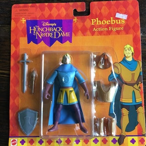 NIP Disney&#39;s Hunchback of Notre Dame Phoebus Collectible action Figure y2k 90s mattel / 69415